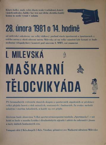 1981 První milevská maškarní tělocvikyáda