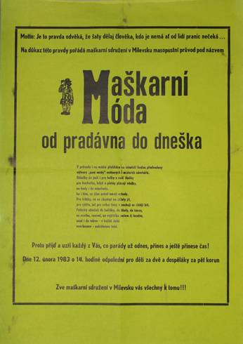 1983 Maškarní móda od pradávna do dneška