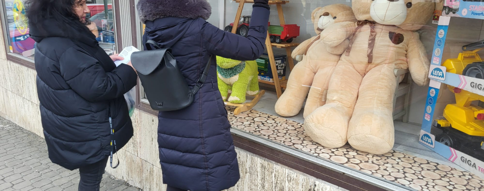 Foto Milevské maškary Psaní na výlohy a maškarní výzdoba 