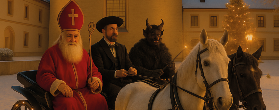 Foto k článku Mikulášská jízda s nadílkou poprvé míří do Milevského kláštera