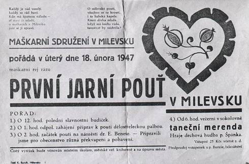 1947 První jarní pouť v Milevsku