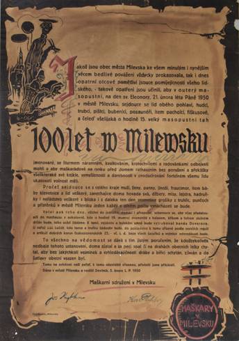 1950 100 let v Milevsku