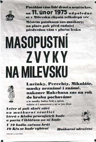 1975 Masopustní zvyky na Milevsku